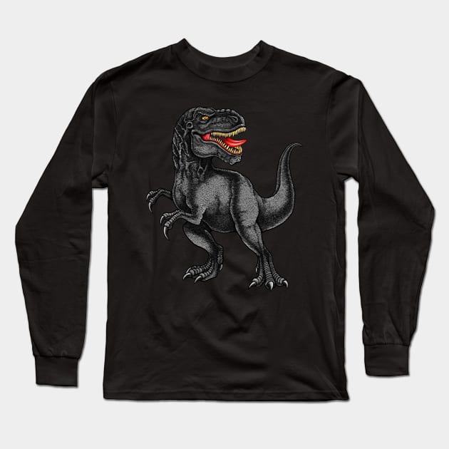 T. rex dino dinosaur Tyrannosaurus rex Long Sleeve T-Shirt by Artardishop